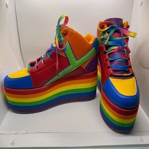 Pride platform shoes women’s size 10